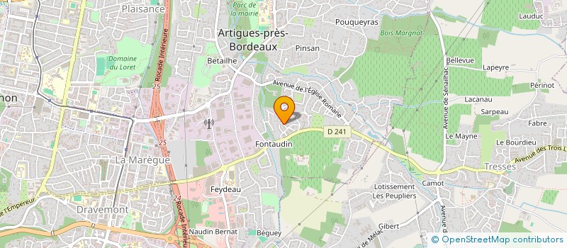localisation de l'entreprise EREUNA  ARTIGUES-PRES-BORDEAUX