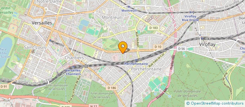 localisation de l'entreprise EREV 1 à VERSAILLES