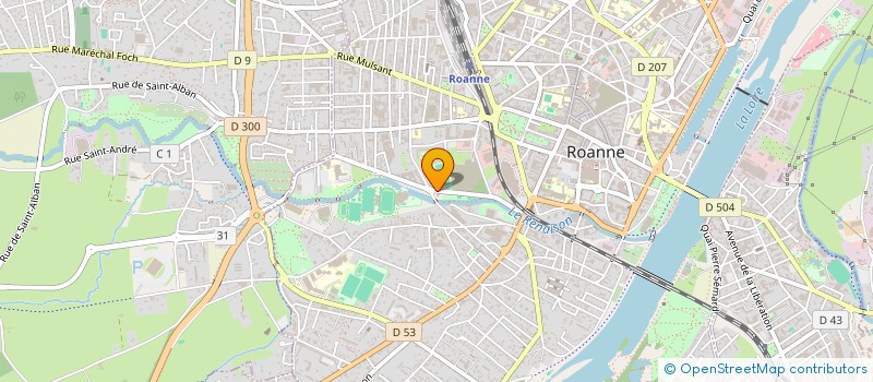 localisation de l'entreprise EREVAN à ROANNE