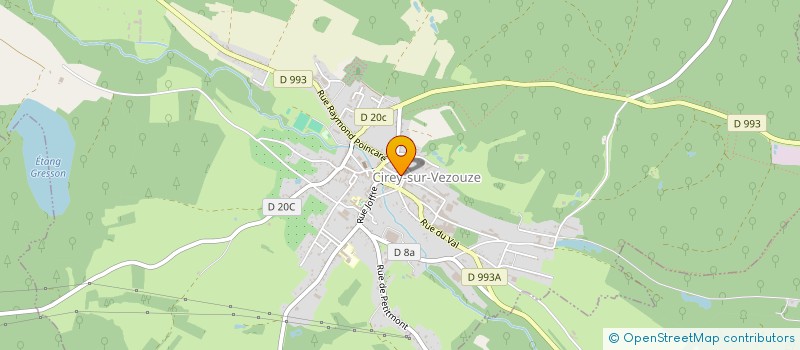 localisation de l'entreprise EREVAN  CIREY-SUR-VEZOUZE