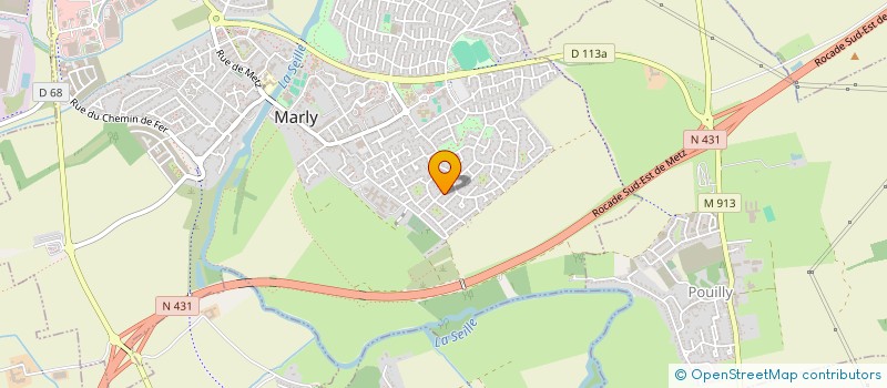 localisation de l'entreprise EREZEL  MARLY