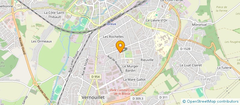 localisation de l'entreprise ERF à DREUX