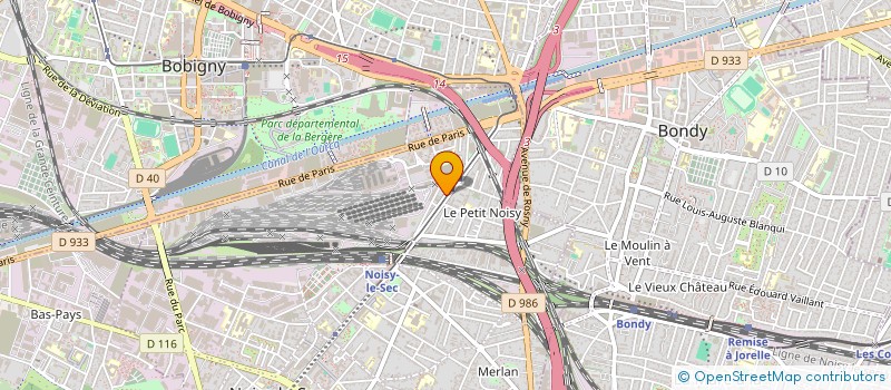 localisation de l'entreprise ERF à NOISY-LE-SEC