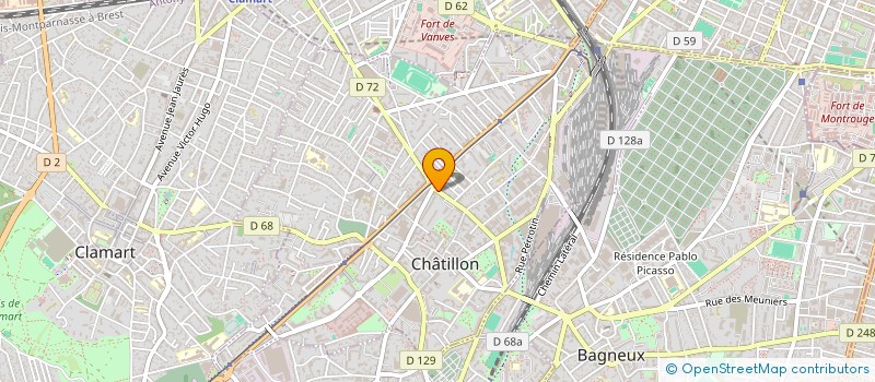 localisation de l'entreprise ERF ENERGY  CHATILLON