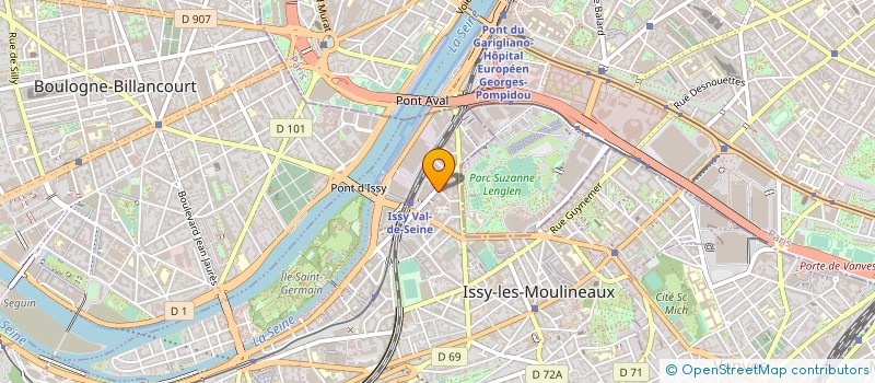 localisation de l'entreprise ERF TELECOM à ISSY-LES-MOULINEAUX