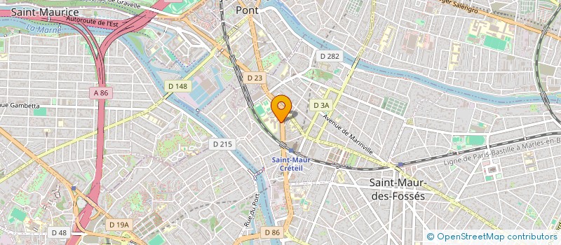 localisation de l'entreprise ERFA à SAINT-MAUR-DES-FOSSES