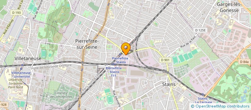 localisation de l'entreprise ERFA PRESTATION à PIERREFITTE-SUR-SEINE