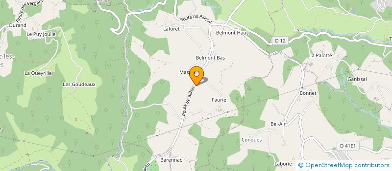 localisation de l'entreprise ERFI FRANCE à BILHAC