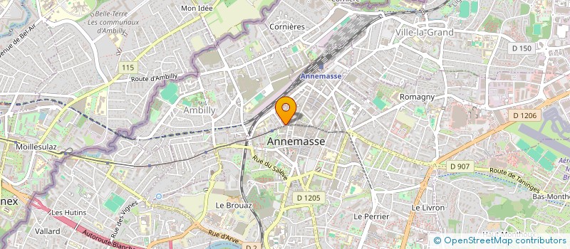 localisation de l'entreprise ERFO FRANCE à ANNEMASSE