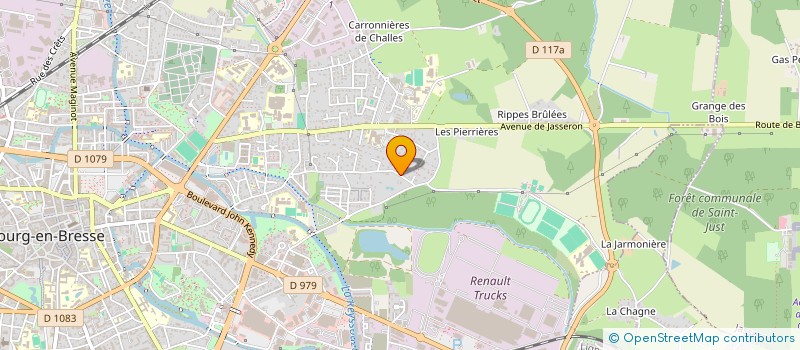 localisation de l'entreprise ERFRABO à BOURG-EN-BRESSE