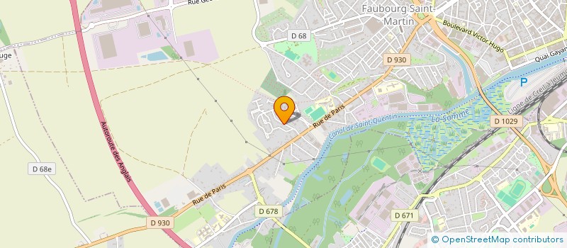 localisation de l'entreprise ERG à SAINT-QUENTIN