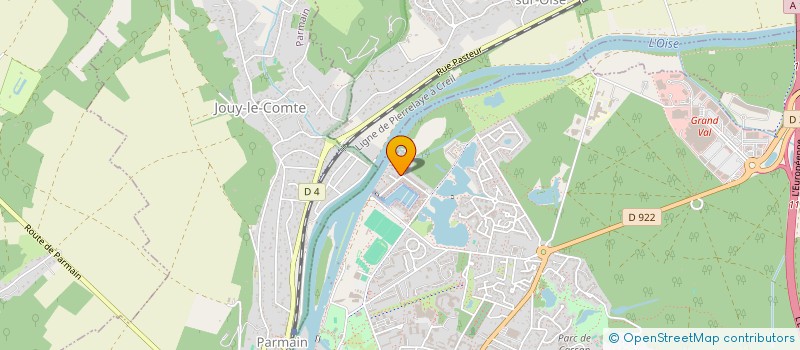 localisation de l'entreprise ERG  L'ISLE-ADAM