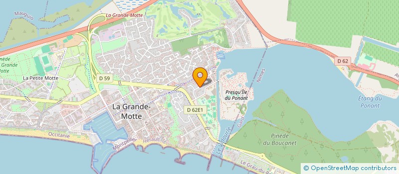 localisation de l'entreprise ERG'OC  LA GRANDE-MOTTE