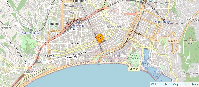 localisation de l'entreprise ERG-ON SERVICE FRANCE à NICE