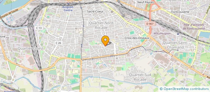 localisation de l'entreprise ERG SCI  AVIGNON