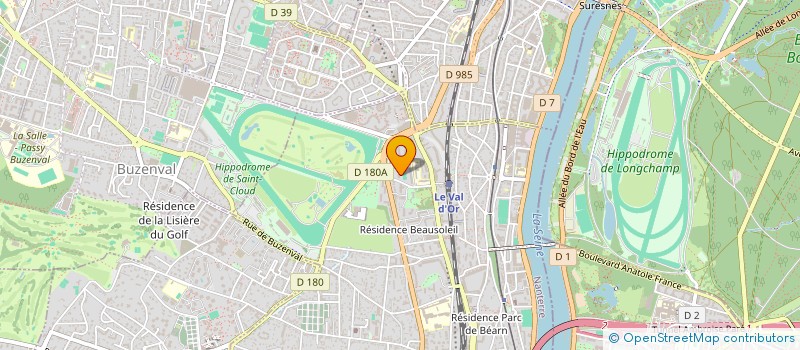 localisation de l'entreprise ERGA à SAINT-CLOUD