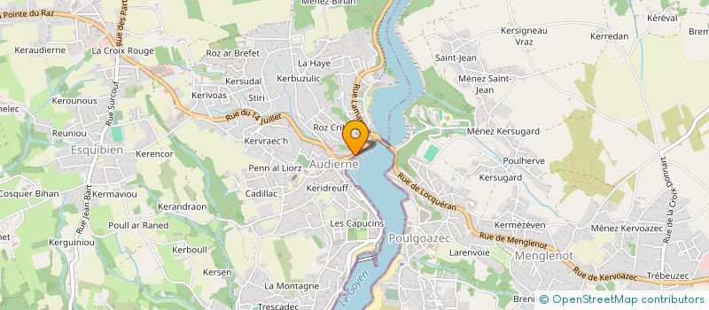 localisation de l'entreprise ERGAELIC  AUDIERNE