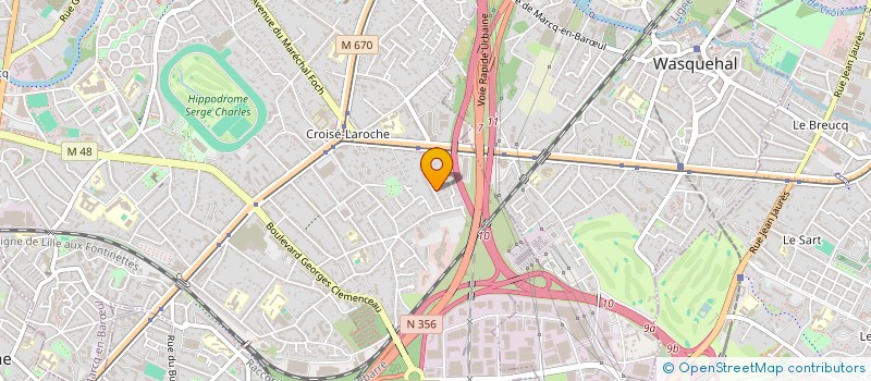 localisation de l'entreprise ERGAGU à MARCQ-EN-BARŒUL