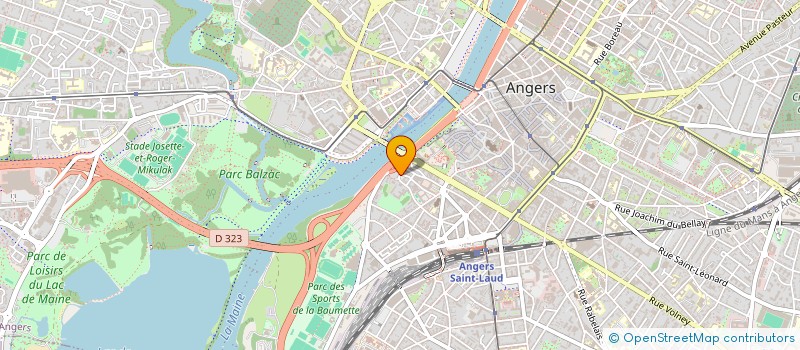 localisation de l'entreprise ERGATICA  ANGERS