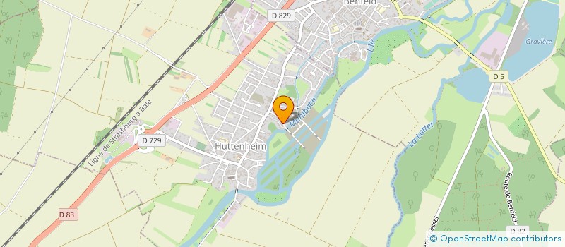 localisation de l'entreprise ERGE 2000 à HUTTENHEIM