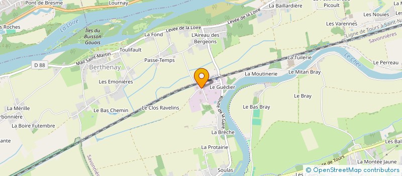 localisation de l'entreprise ERGE  SAVONNIERES