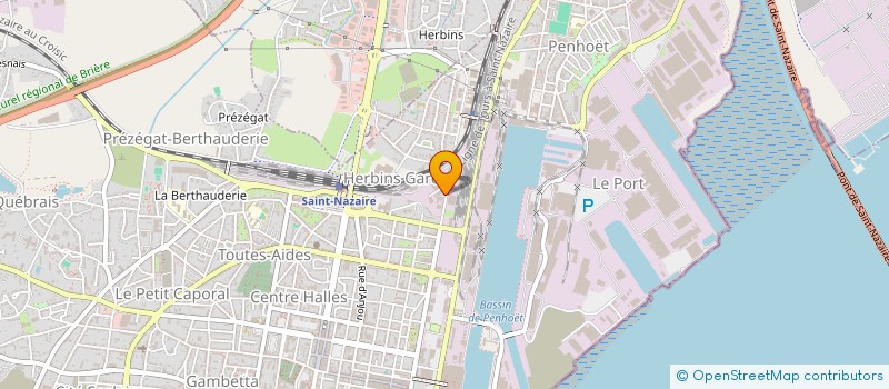 localisation de l'entreprise ERGE AUTO CONTROLE à SAINT-NAZAIRE