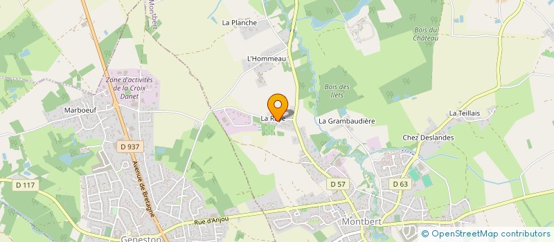 localisation de l'entreprise ERGE DEBOUCHAGE à MONTBERT