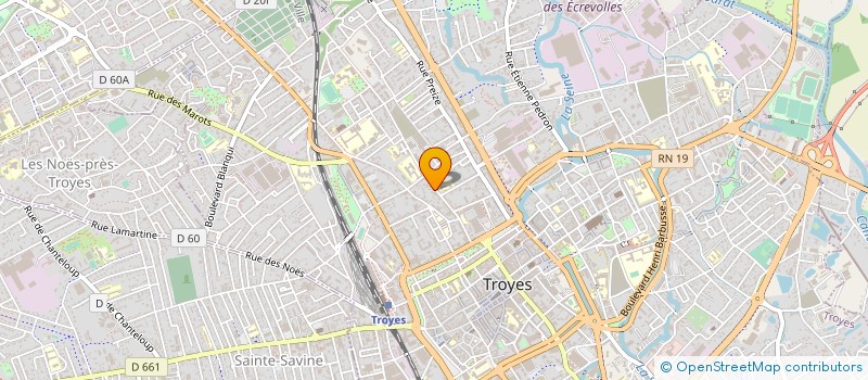 localisation de l'entreprise ERGE DIFFUSION à TROYES