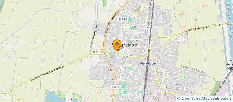 localisation de l'entreprise ERGE VIDEO à PIERRELATTE