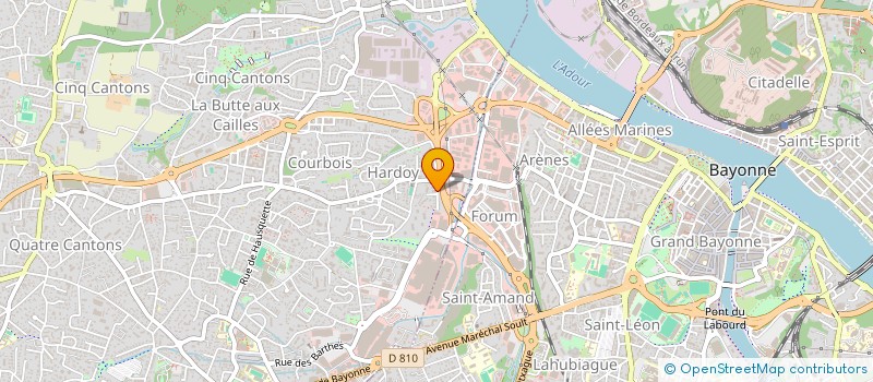 localisation de l'entreprise ERGELAK CONCEPT à ANGLET