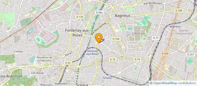 localisation de l'entreprise ERGEMTECH à FONTENAY-AUX-ROSES