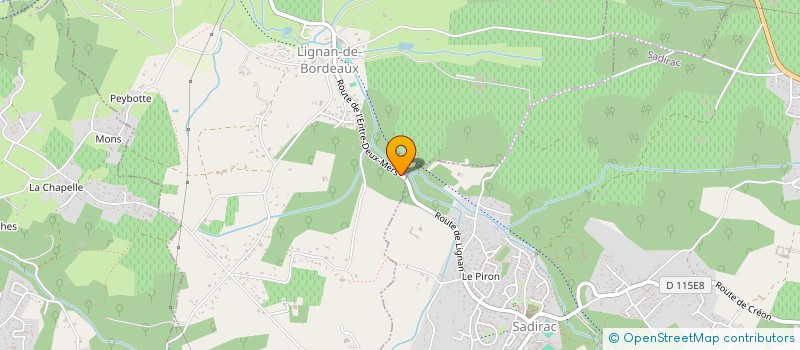 localisation de l'entreprise ERGHOPE  CARIGNAN-DE-BORDEAUX