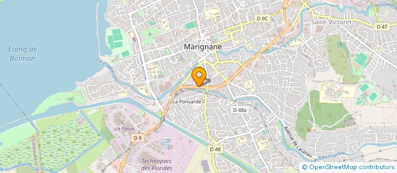 localisation de l'entreprise ERGIN à MARIGNANE