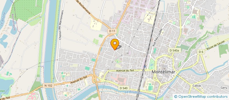 localisation de l'entreprise ERGIPE à MONTELIMAR