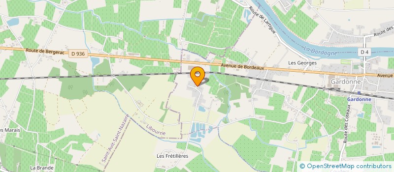 localisation de l'entreprise ERGIPLAST à GARDONNE