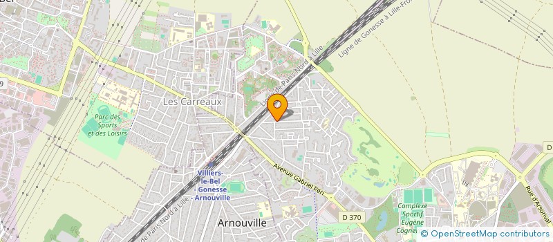 localisation de l'entreprise ERGN  GONESSE