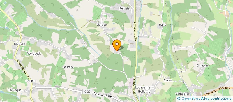 localisation de l'entreprise ERGO 3  MOISSAC