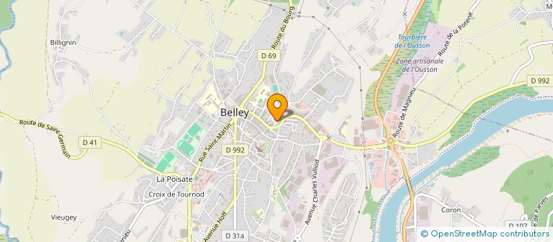 localisation de l'entreprise ERGO BUGEY SUD  BELLEY