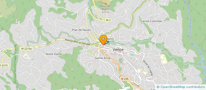 localisation de l'entreprise ERGO COMMUNICATION  VENCE