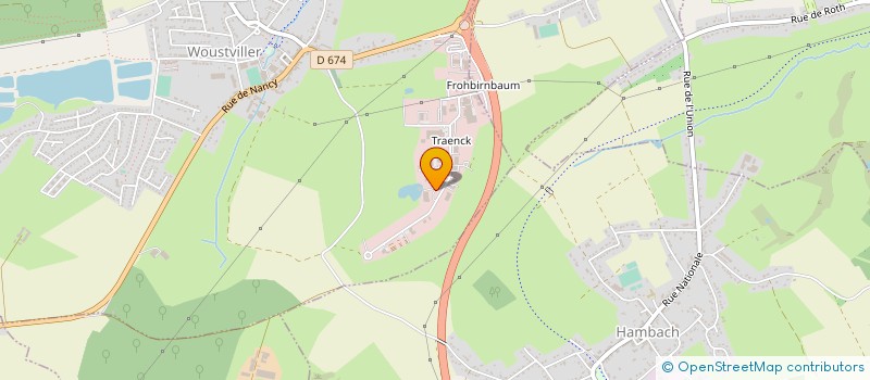 localisation de l'entreprise ERGO DENT  WOUSTVILLER