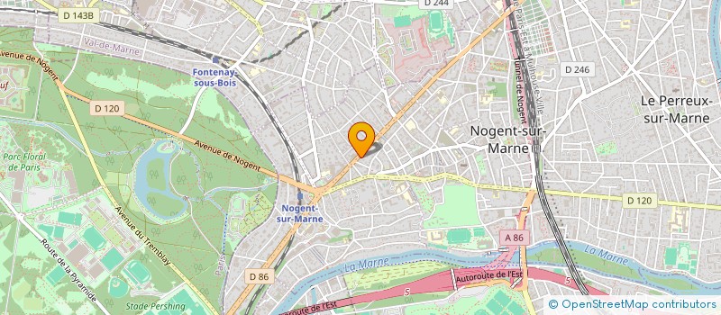 localisation de l'entreprise ERGO ET COMPAGNIE  NOGENT-SUR-MARNE