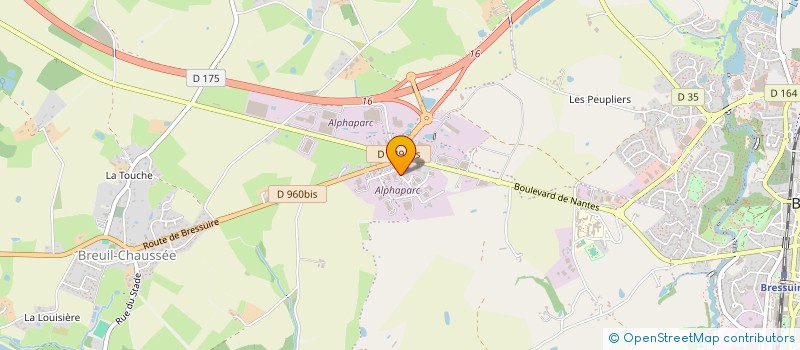 localisation de l'entreprise ERGO FORME  BRESSUIRE