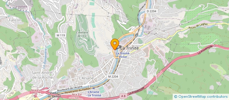 localisation de l'entreprise ERGO FRANCE  NICE