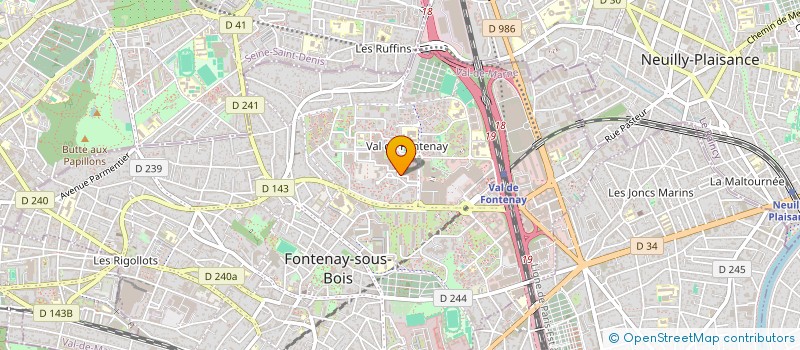 localisation de l'entreprise ERGO HOLDING à FONTENAY-SOUS-BOIS