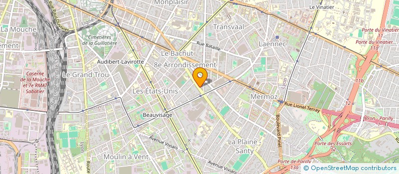 localisation de l'entreprise ERGO KINE SPORTING CLUB  LYON