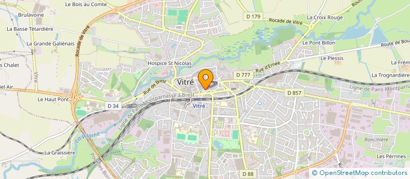 localisation de l'entreprise ERGO LOGIS PORTES DE BRETAGNE à VITRE
