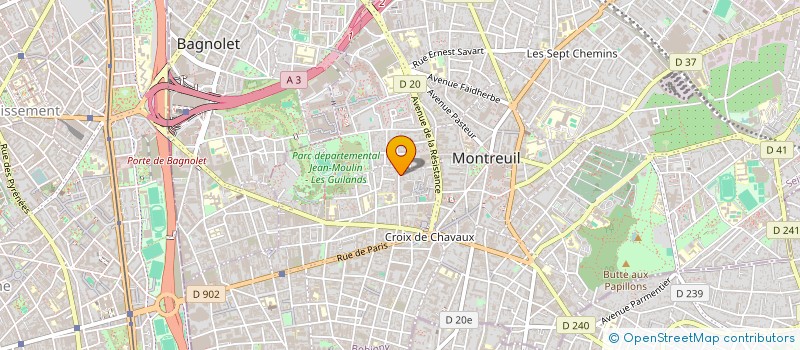 localisation de l'entreprise ERGO-MEN  MONTREUIL