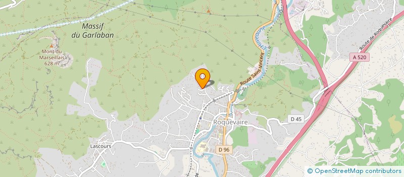 localisation de l'entreprise ERGO PROVENCE  ROQUEVAIRE