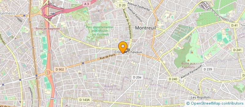 localisation de l'entreprise ERGO TRANSPORT à MONTREUIL