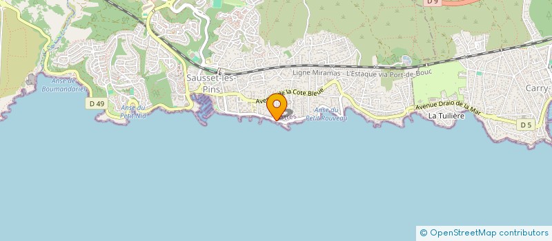 localisation de l'entreprise ERGOGENESE à SAUSSET-LES-PINS